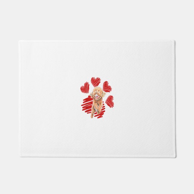 Tapete Eu Amo A Minha Pata De Cachorro De Cockapoo Com Na (Frente)