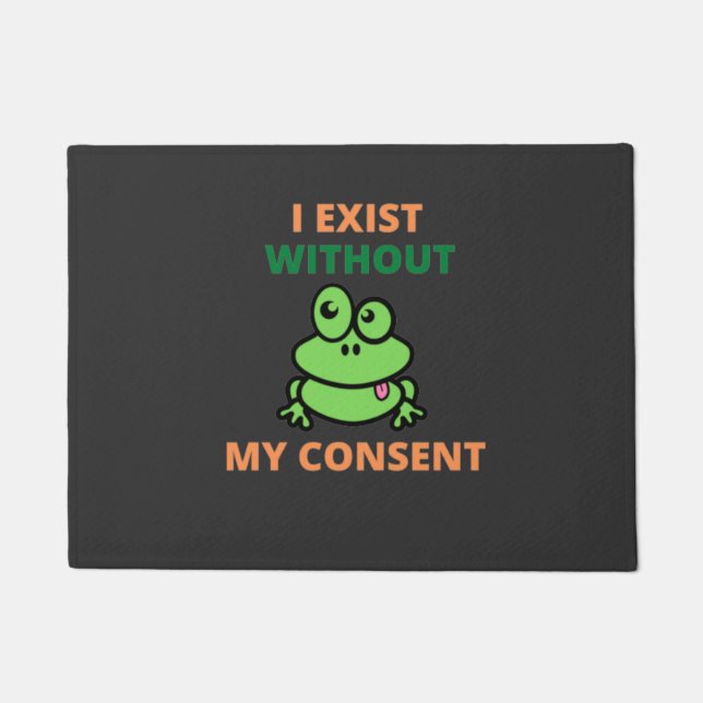 Tapete Eu existo sem meu consentimento, Froggy, engraçado (Frente)