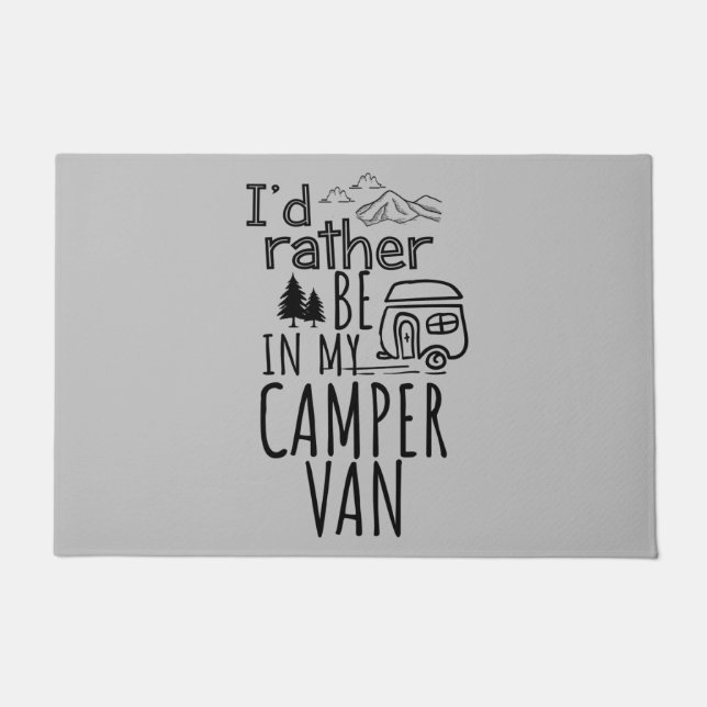 Tapete Eu Preferencialmente Estar Em Minha Camper Van Doo (Frente)