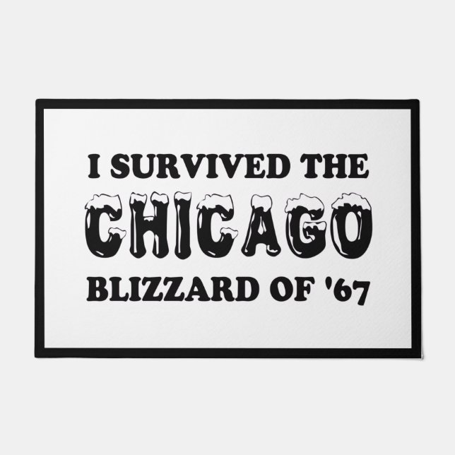 Tapete Eu Sobrevivi ao Chicago Blizzard de 1967 (Frente)