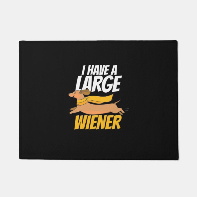 Tapete Eu Tenho Um Wiener Grande (Frente)