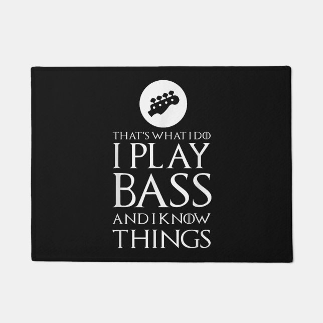 Tapete Eu Toco Violão Bass Engraçado (Frente)