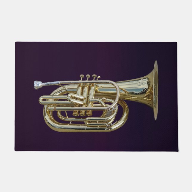 Tapete Euphonium de latão de ouro (Frente)