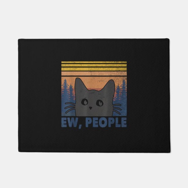 Tapete Ew Pessoas Black Cat Funny Anti Social Introduvert (Frente)