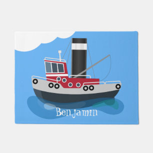 Tapete Exemplo de desenho animado de embarcações de arr