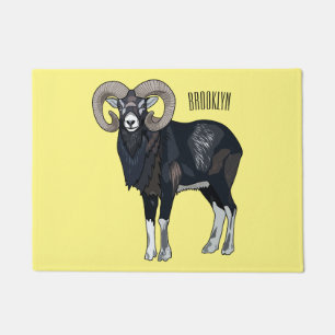 Tapete Exemplo de desenho animado de ovelhas Mouflon