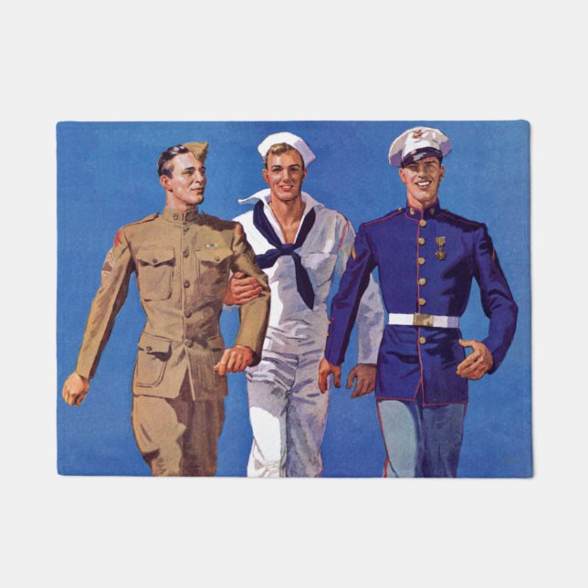 Tapete Exército, Marinho e Fuzileiros (Frente)