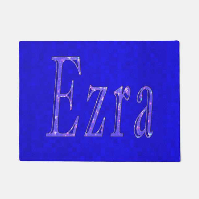 Tapete Ezra, Nome Logotipo, (Frente)