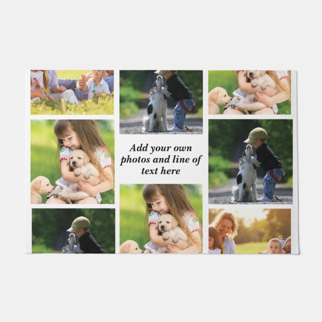 Tapete Faça sua própria colagem de fotos e texto (Frente)