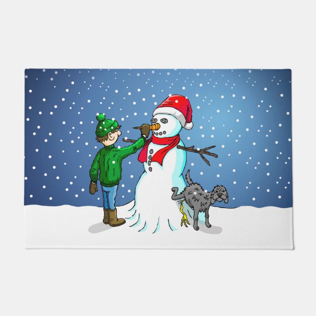 Tapete Faça um Boneco de Neve (Frente)