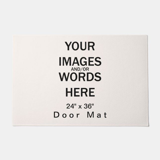 Tapete Faça você mesmo - Porta Mat 24" x 36" (Frente)
