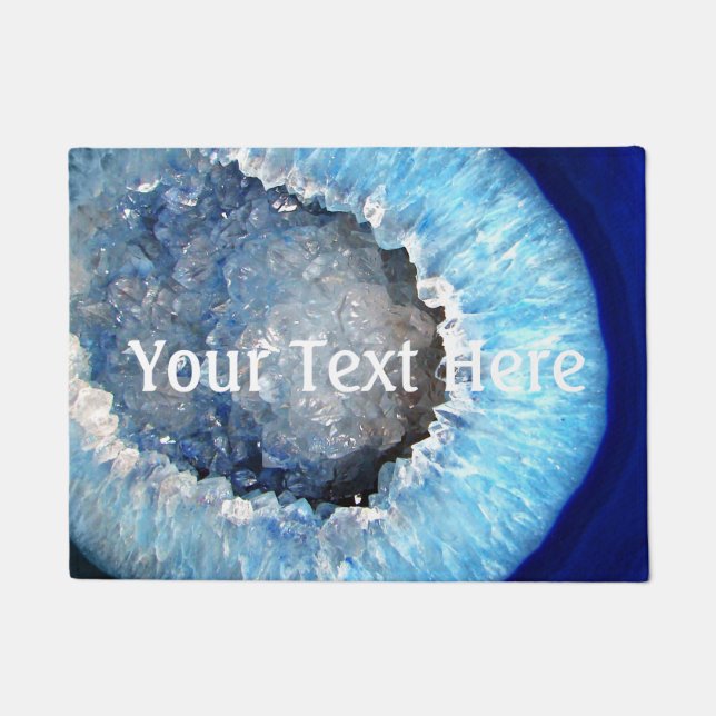 Tapete Falln Geode de cristal azul (Frente)