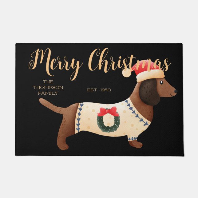 Tapete Família de cães adoráveis nome clássico clássico d (Frente)