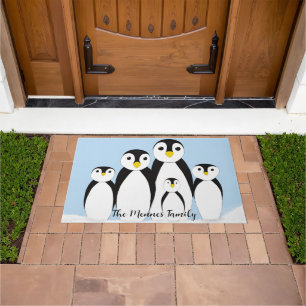 Tapete Família de pinguins