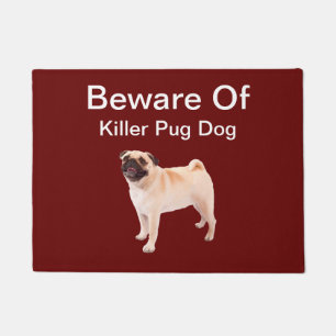 Tapete Família Engraçada Tema De Cão De Pet Pug