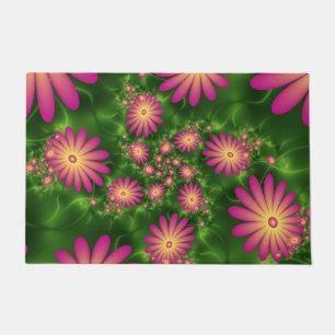 Tapete Fantasias Rosa Flores Modernas Abstrato Arte Fract