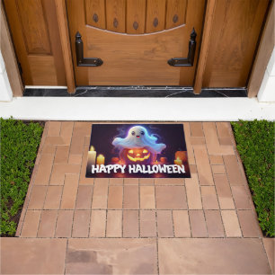 Tapete Fantasma e Abóbora Feliz Halloween