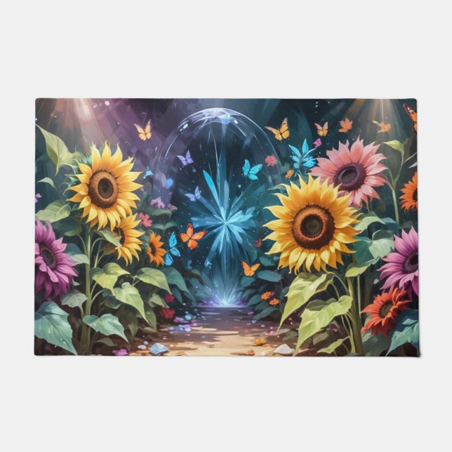Tapete Fantasy Primavera Garden Sunflower Rug (Frente)