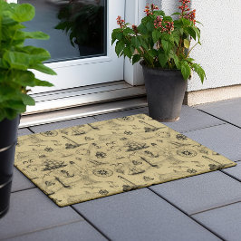 Tapete Faróis Náuticos De Vintagem De Decores Costeiros