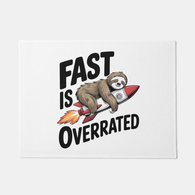 Tapete Fast is Overrated Sloth Rocket (Frente)