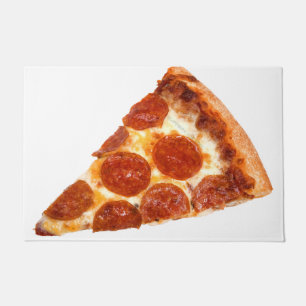 Tapete Fatia de pizza de pepperoni clássica da SlipperyJo