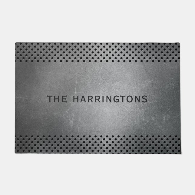 Tapete Faux Metal Custom Name Mats (Frente)