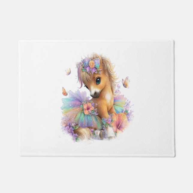 Tapete Fazenda de cavalos Rainbow Summer (Frente)