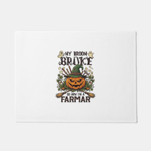 Tapete Fazenda do Varrender Quebrado Abóbora de Halloween