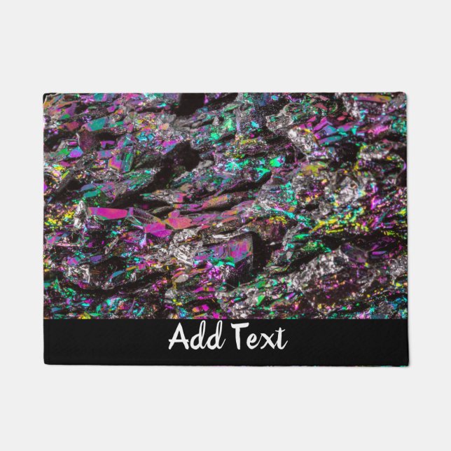 Tapete Feche os cristais do Rainbow Carborundum (Frente)