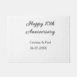 Tapete Feliz 10º aniversário, simples nome de casamento m