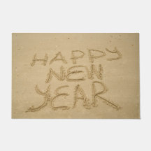 Feliz ano novo na areia