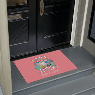 Tapete Feliz Camper  Boas-vindas à Camper Rosa
