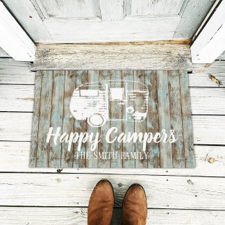 Tapete Feliz Campers Russo Wood Family Name