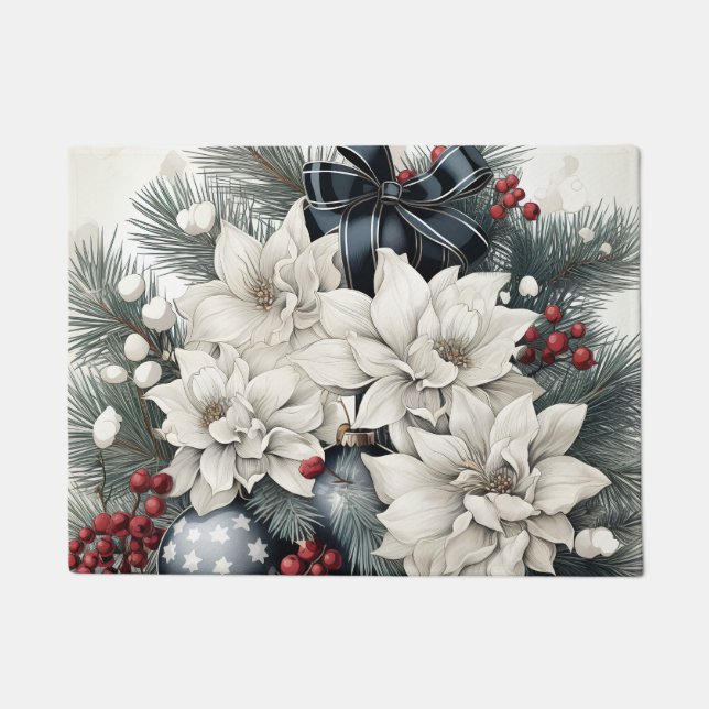 Tapete Feliz Design da porta de Natal (Frente)