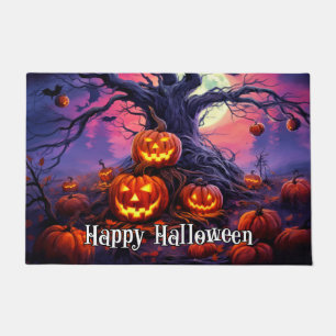 Tapete Feliz Dia das Bruxas Brilhando Pumpkins