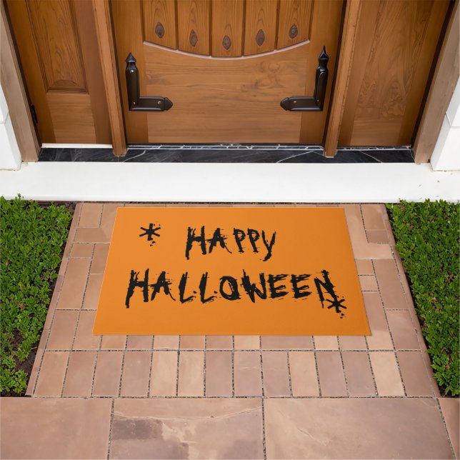 Tapete Feliz Dia das Bruxas Laranja (Ar livre)