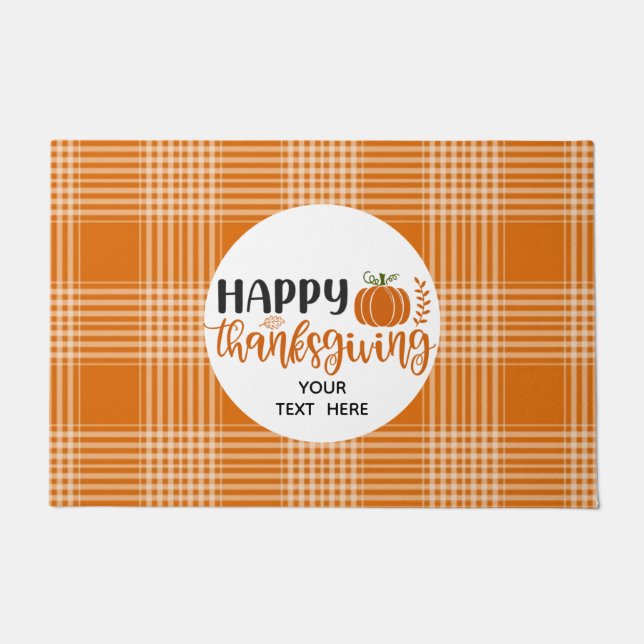 Tapete Feliz Dia de Ação de Graças (Frente)