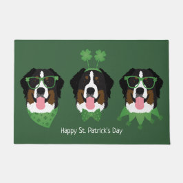 Tapete Feliz Dia de São Patrício Bernese Mountain Dogs