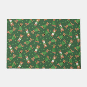 Tapete Feliz Dia de São Patrício Welsh Wire Fox Terrier D