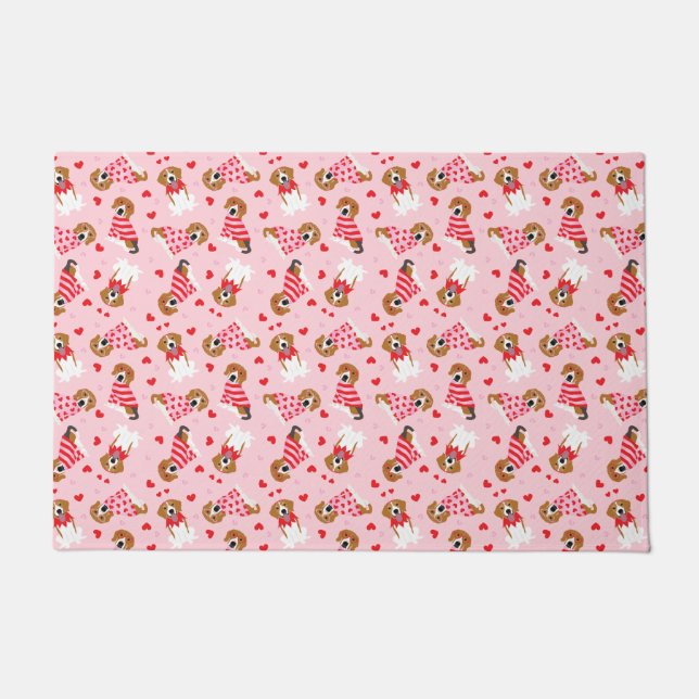 Tapete Feliz Dia dos Namorados Cachorros (Frente)