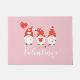 Tapete Feliz Dia dos Namorados Gnomos Vermelho Rosa