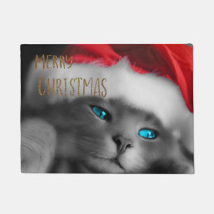 Tapete Feliz Gatinho de Natal