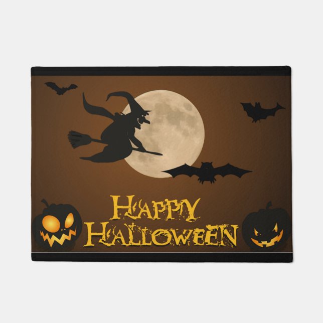 TAPETE "FELIZ HALLOWEEN" BRINCANDO (Frente)