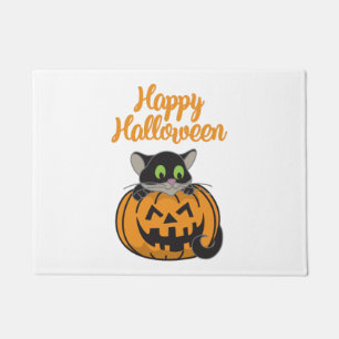 Tapete Feliz Halloween Cat Pumpkin