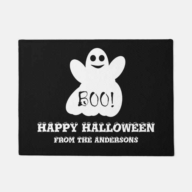 Tapete Feliz Halloween Ghost Doormat (Frente)
