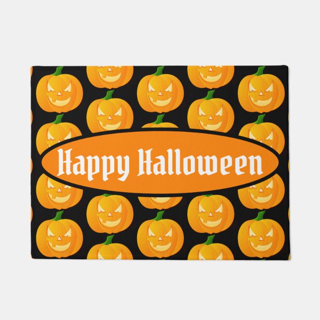 Tapete Feliz Halloween Jack O'Lantern Pattern (Frente)