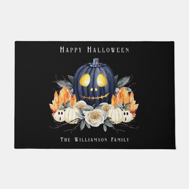 Tapete Feliz Halloween Spooky Samhain Pumpkins Crystals (Frente)