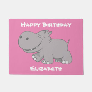 Tapete Feliz Hippopotamus