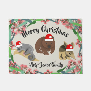 Tapete Feliz Natal - Animais de Bebê Australianos