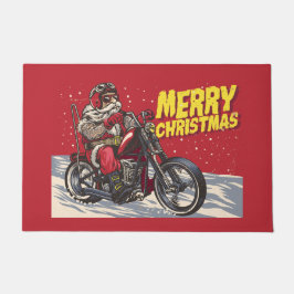 Tapete Feliz Natal Biker Papais noeis Doormat